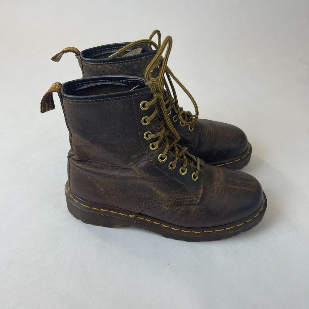 Doc Martens Air Wair Brown Leather Boots Womens Size 7